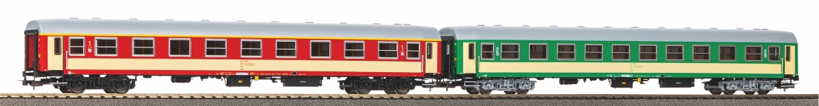 PIKO 28320 - H0 - 2-tlg. Set IC-Personenwagen 2. Kl., PKP, Ep. VI